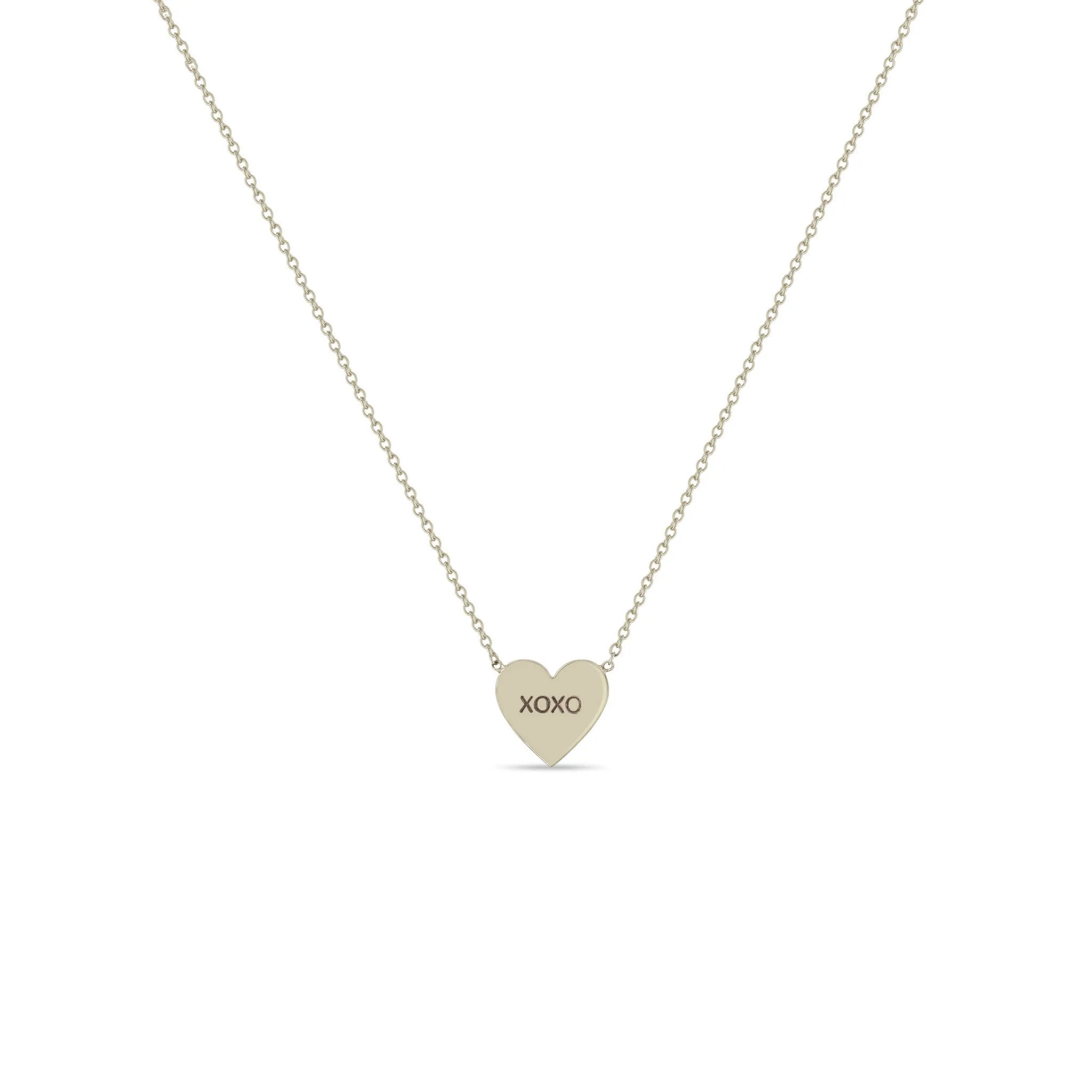 14k Gold Candy Heart Necklace