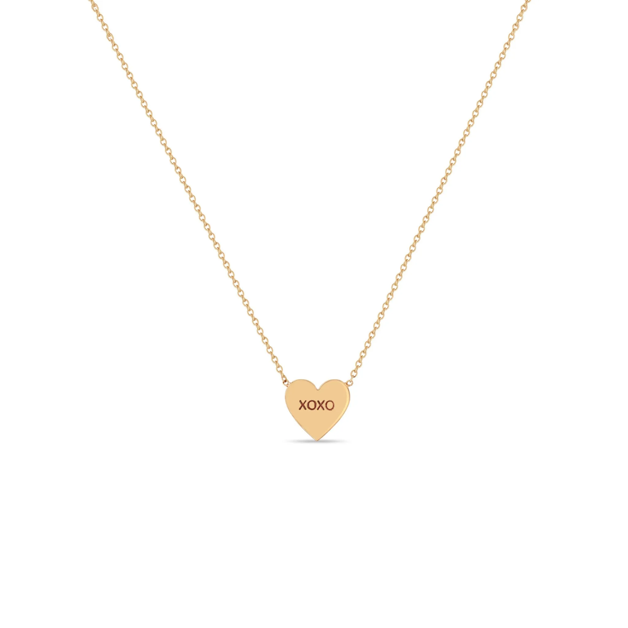 14k Gold Candy Heart Necklace