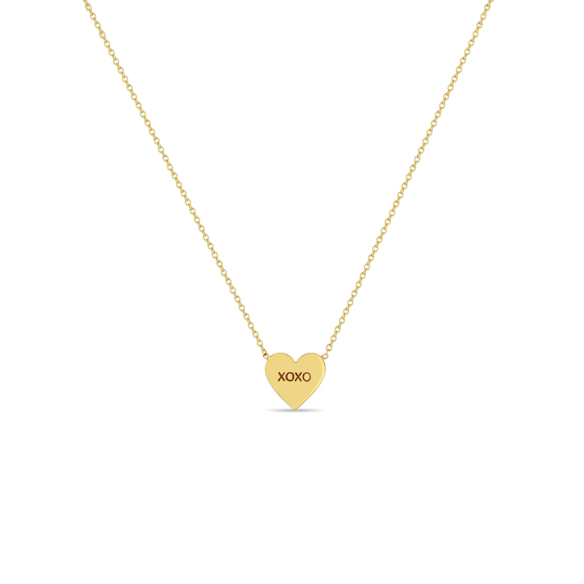 14k Gold Candy Heart Necklace