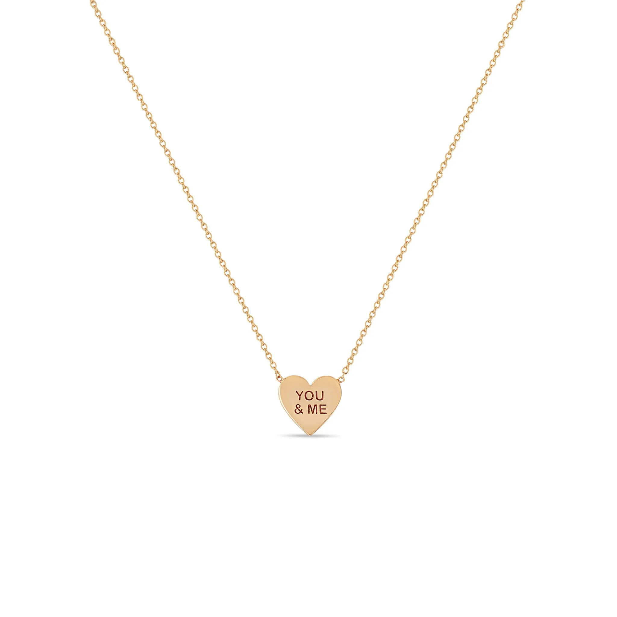 14k Gold Candy Heart Necklace