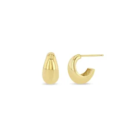 14k Gold Small Aura Huggie Hoops