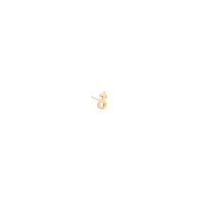 14k itty bitty male symbol stud