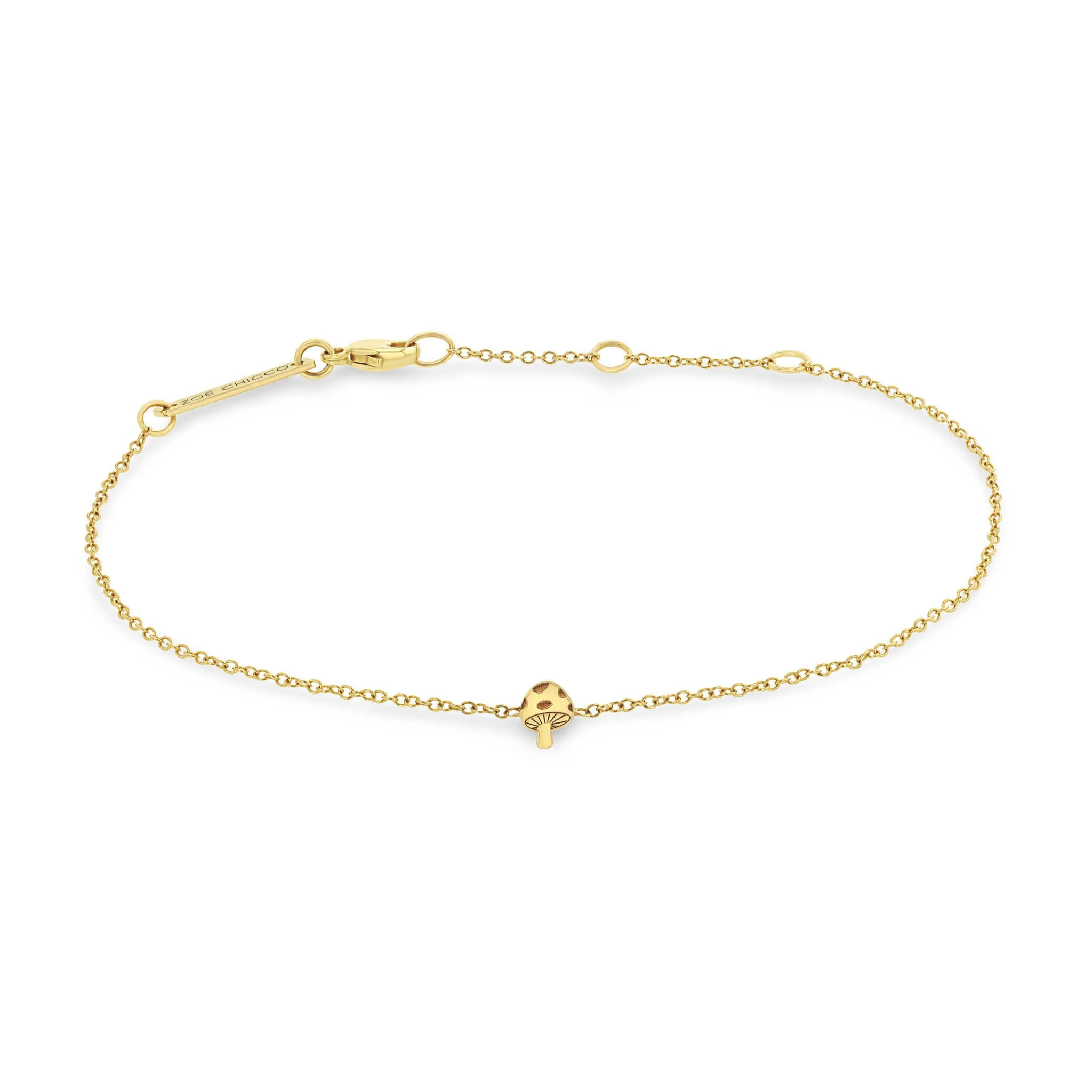 14k Itty Bitty Mushroom Bracelet