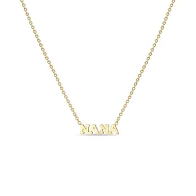 14k Itty Bitty NANA Necklace