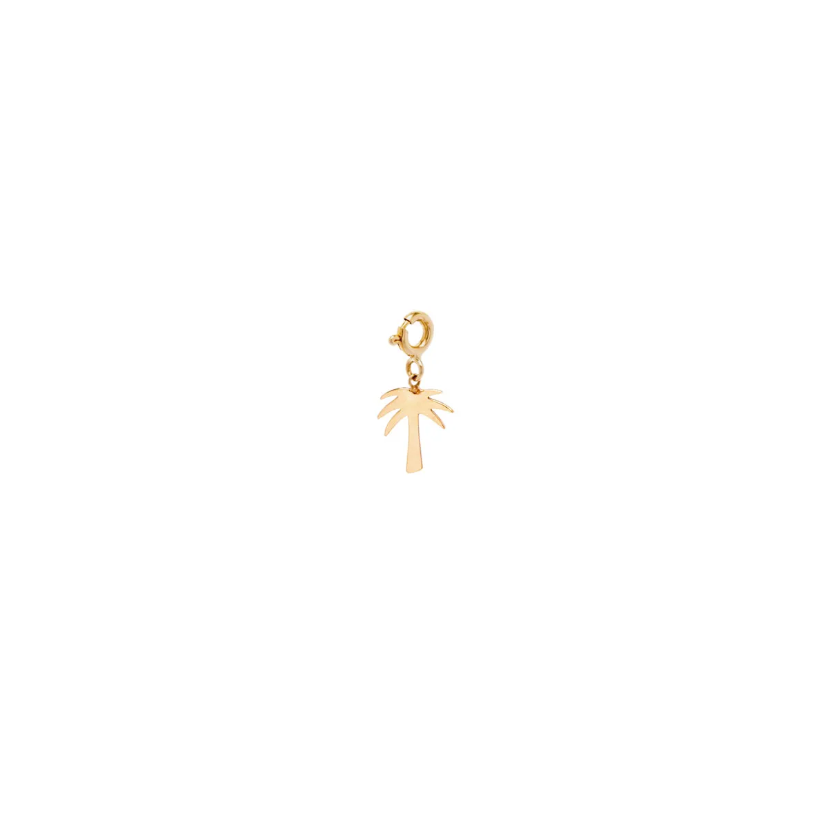 14k Single Midi Bitty Palm Tree Charm