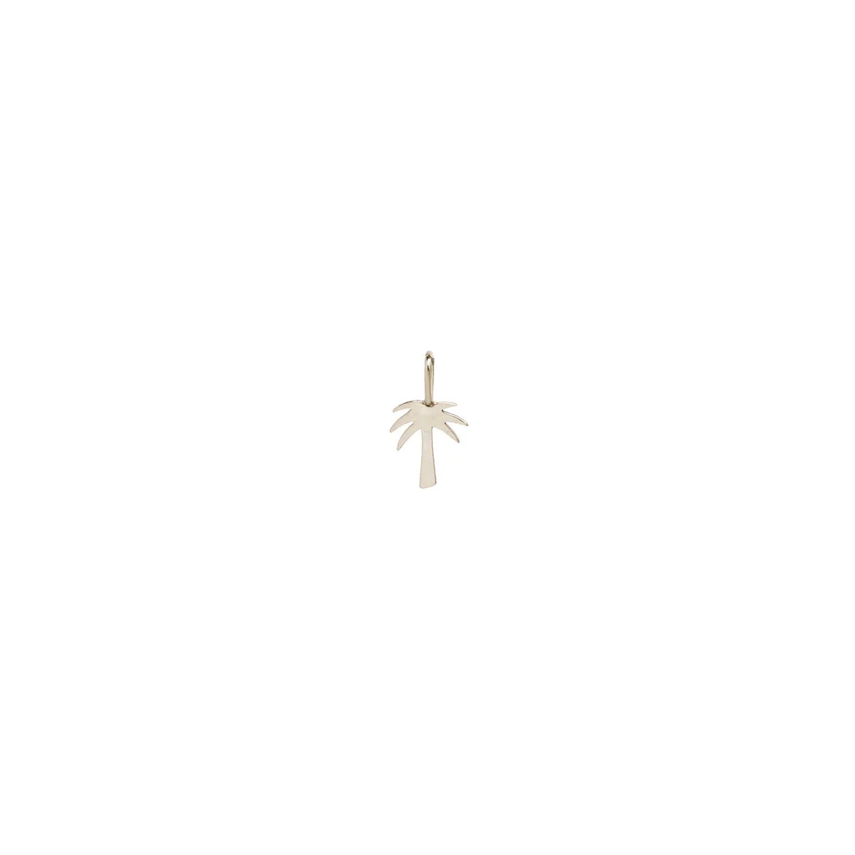 14k Single Midi Bitty Palm Tree Charm