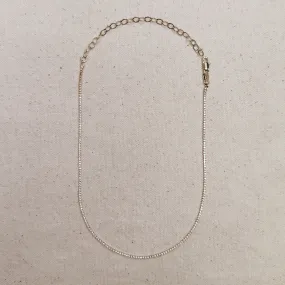 18k Gold Filled 1.2mm CZ Tennis Necklace