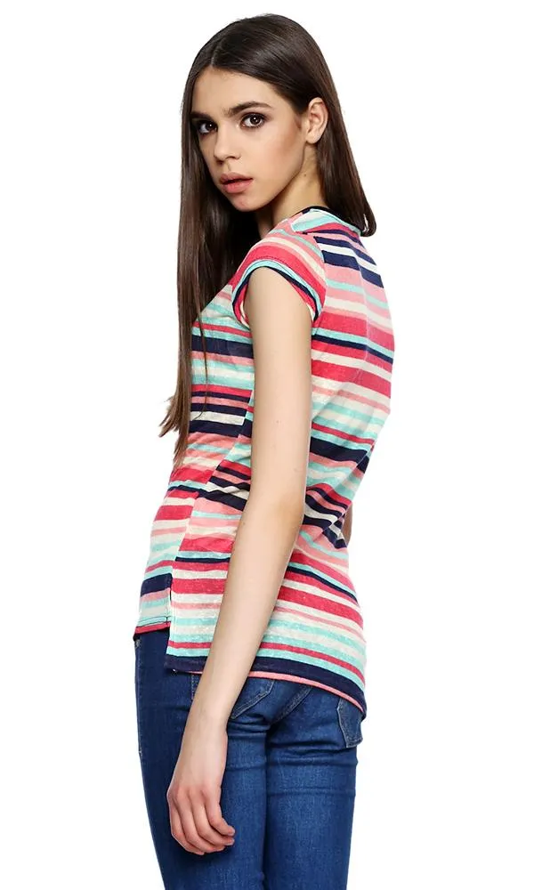 38748 Stripe T-Shirt -Multicolour