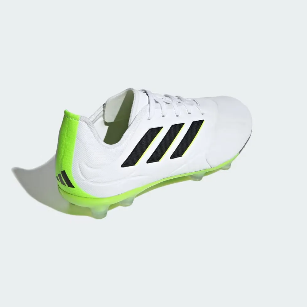 Adidas Copa Pure II.1 FG Jnr Football Boots (White/Black/Lucid Lemon)