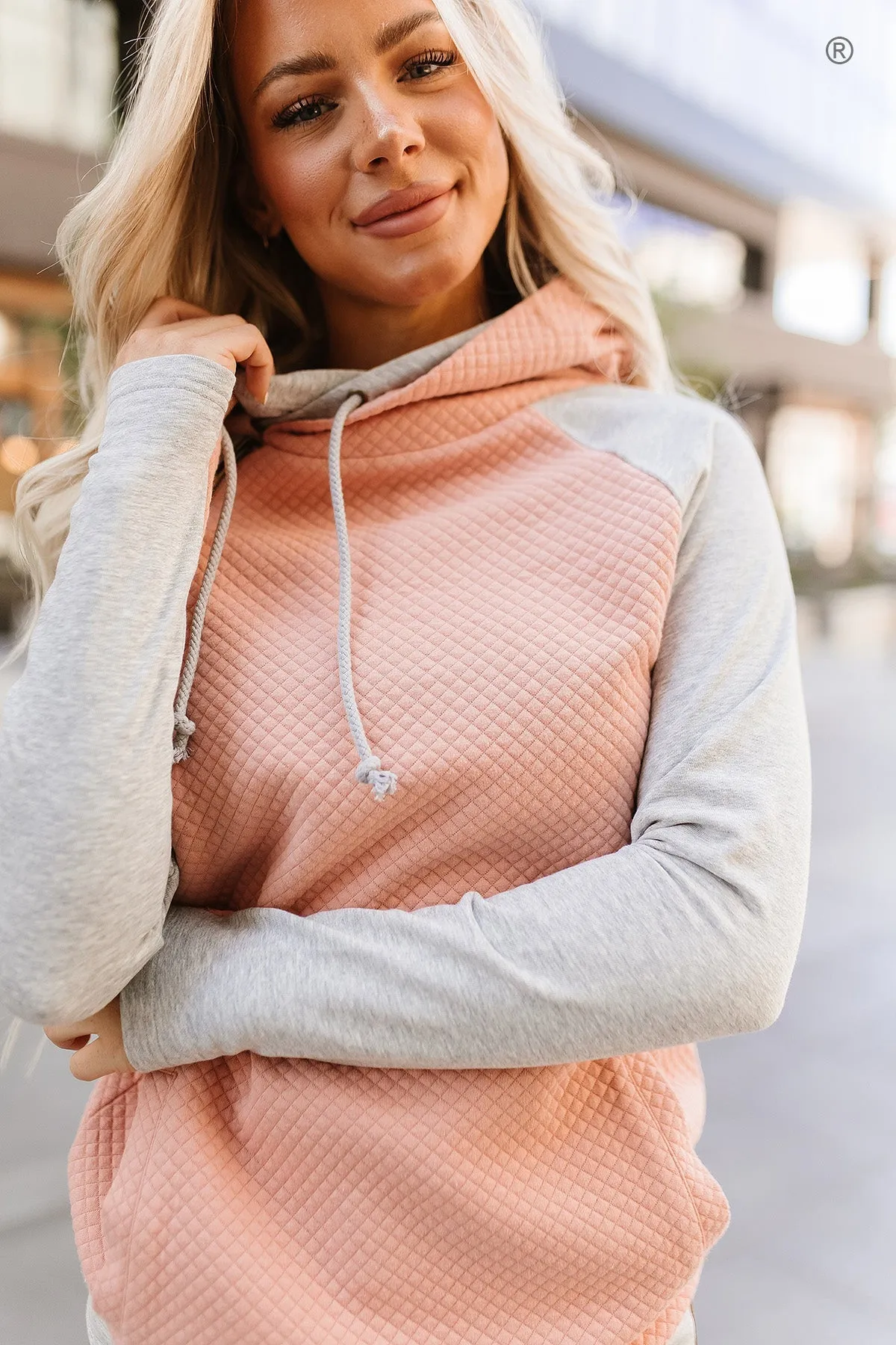 Ampersand Doublehood® Sweatshirt - Just Peachy