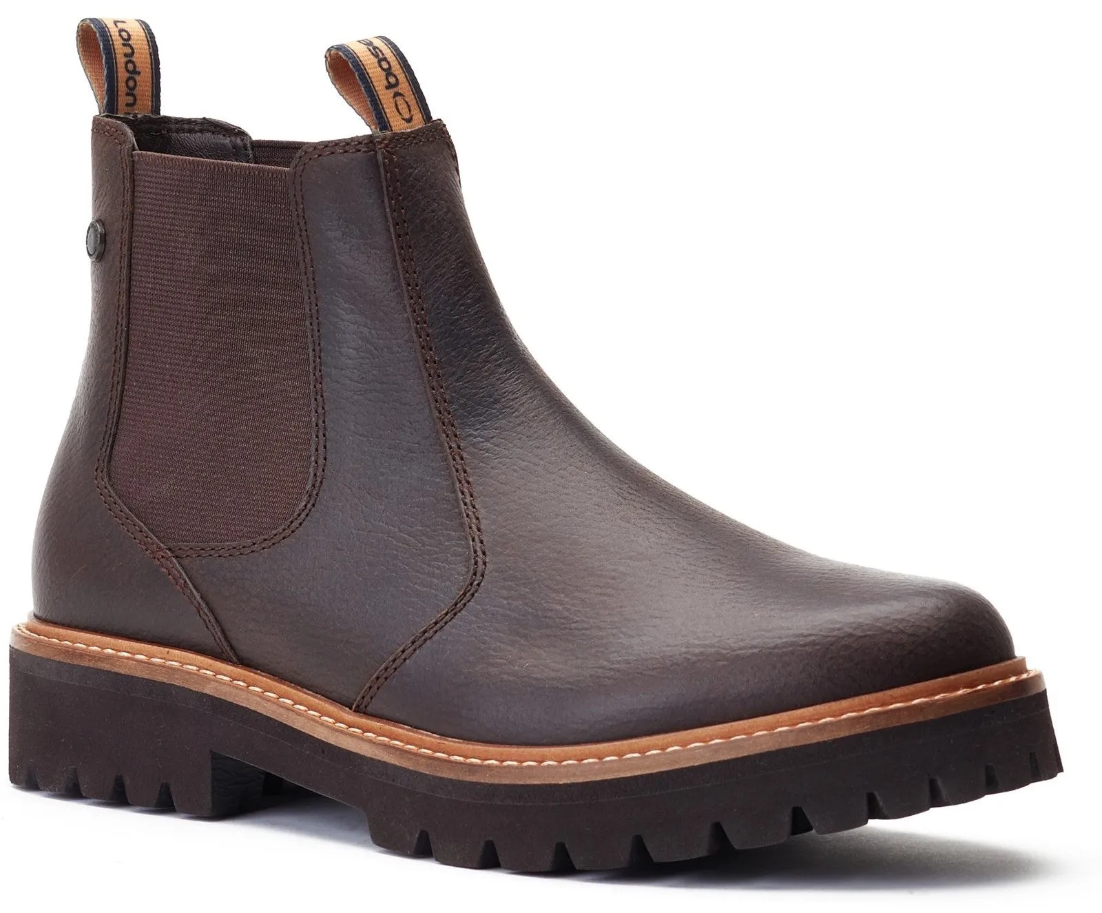 Base London Ragnar Tumbled Mens Leather Chelsea Boot