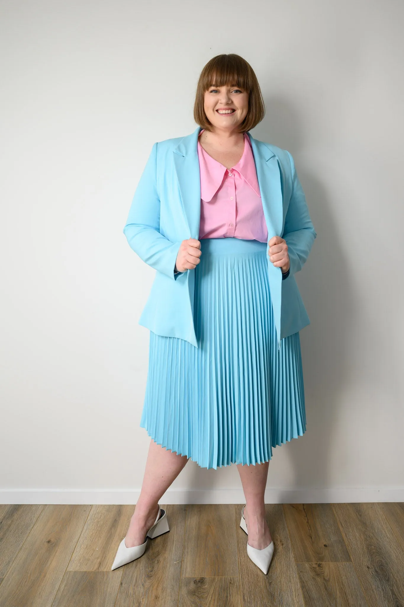 Betty Relaxed Blazer - Powder Blue