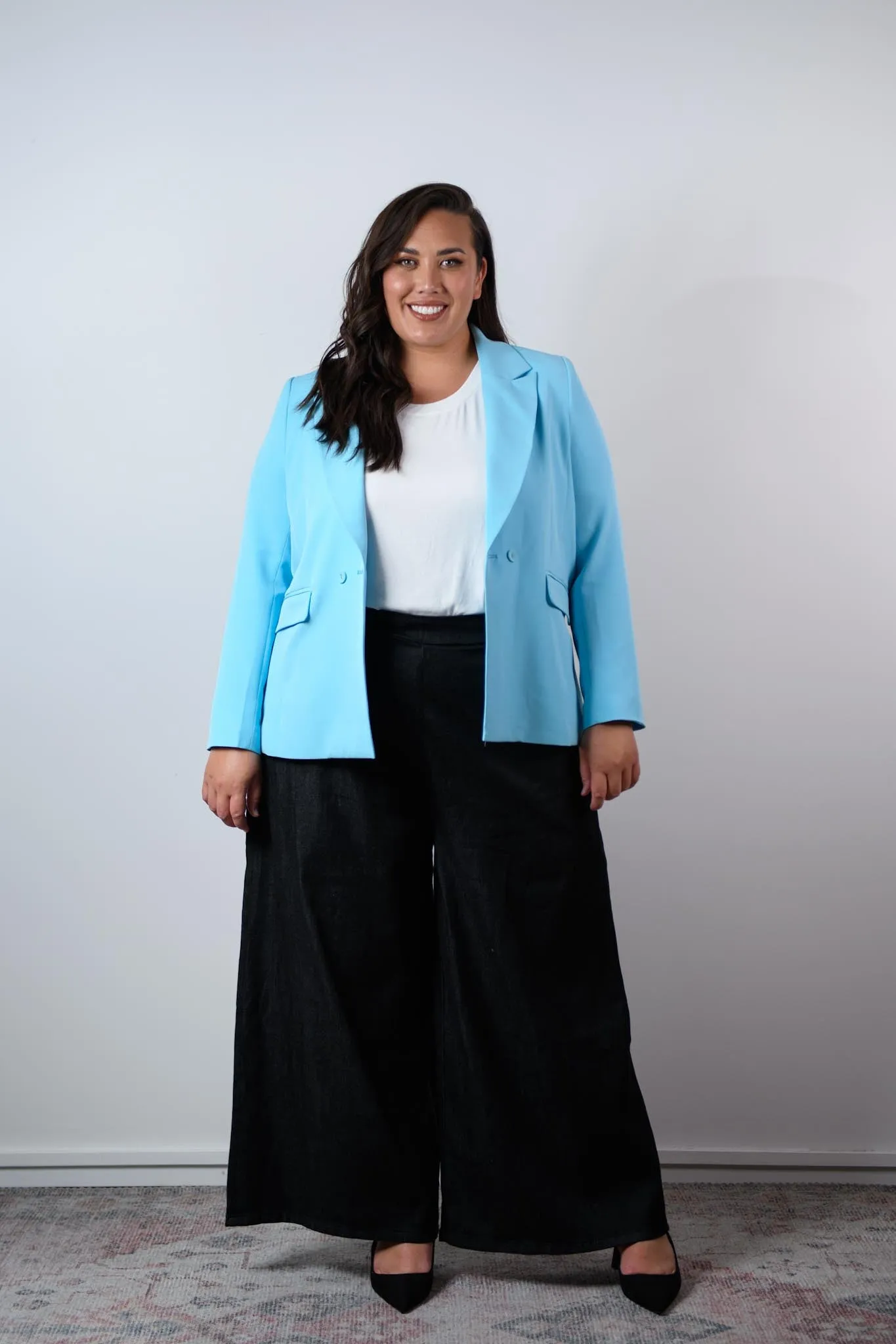 Betty Relaxed Blazer - Powder Blue