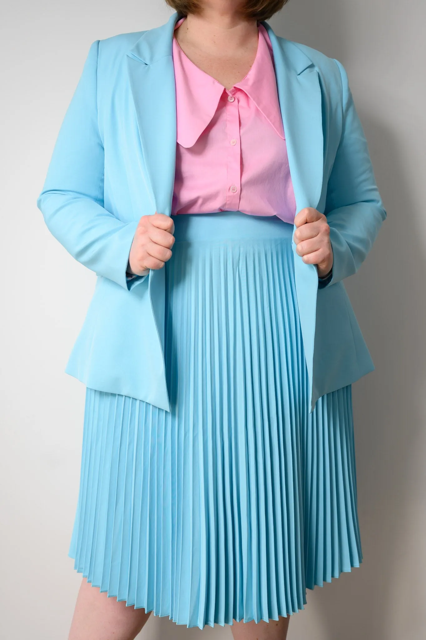 Betty Relaxed Blazer - Powder Blue