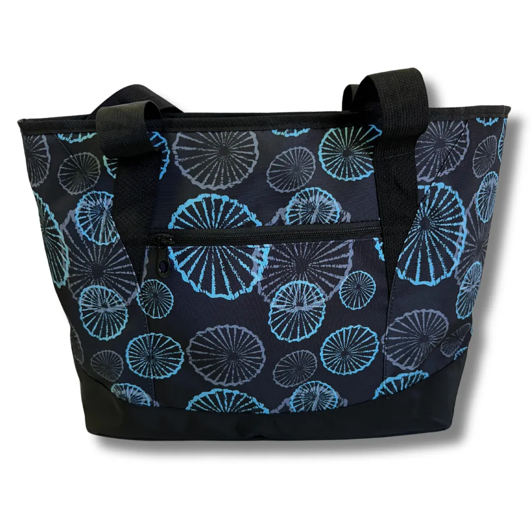 Black Opihi Shopping Cooler Tote Bag