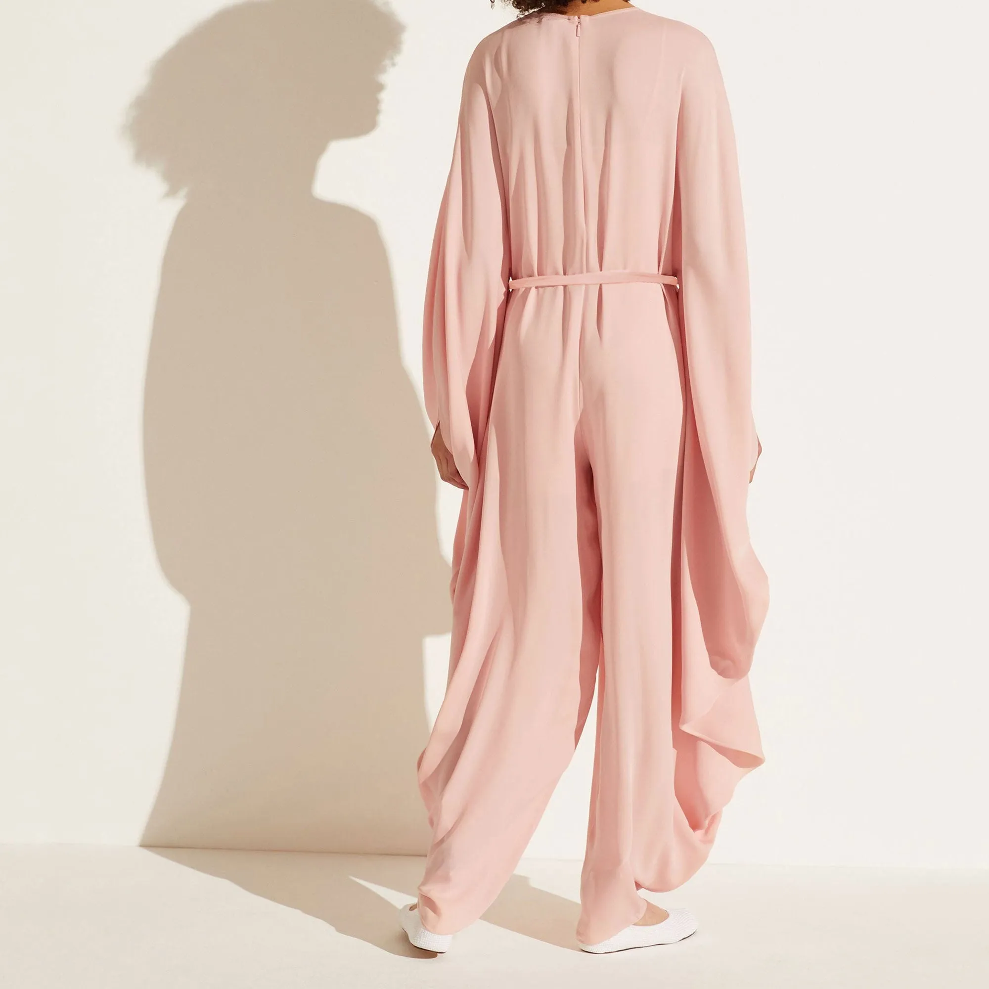 Blissful Peach Cascade Jumpsuit J7028