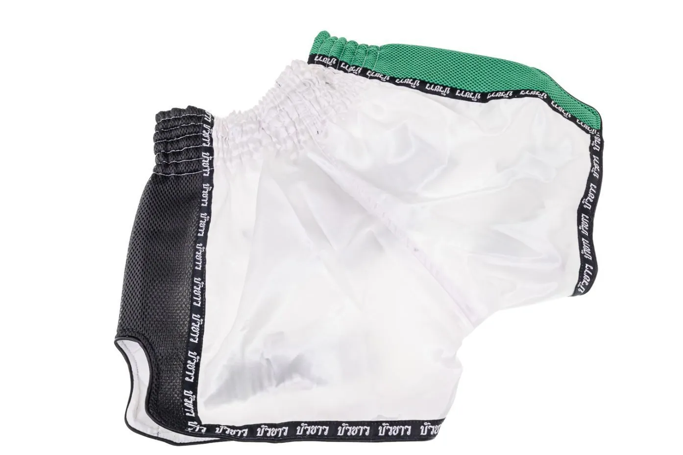 Buakaw Shorts BFG6-1 WHITE GREEN BLACK