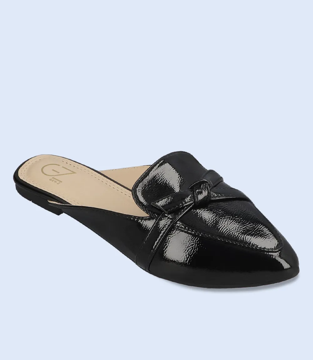 BW10053-BLACK-Women Mule