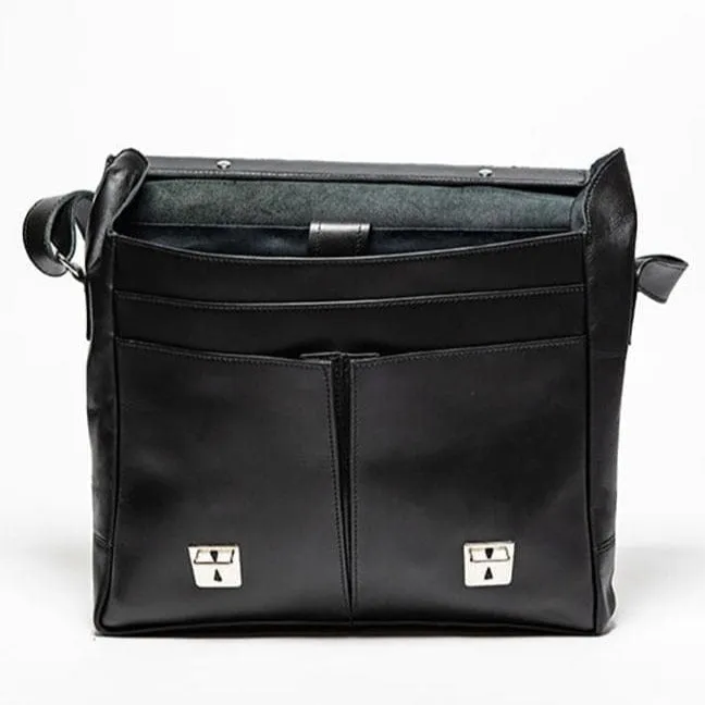 Coarse Leather Messenger 14