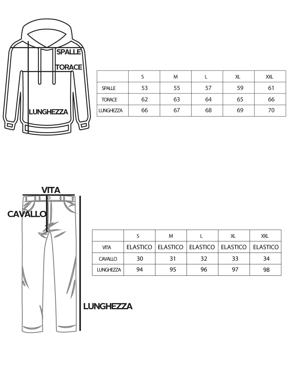 Completo Tuta Uomo Camoscio Felpa con Cappuccio e Zip Pantaloni con Coulisse Avio GIOSAL-OU2400A