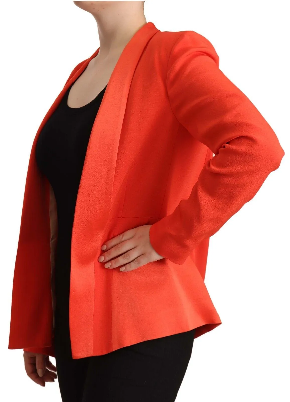 CO|TE Elegant Orange Overcoat Long Sleeves Women's Jacket