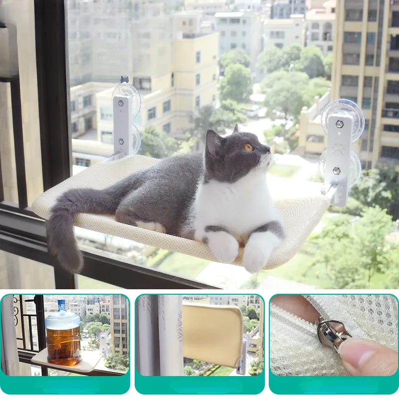 Cute Cat Window Bed Hammock ON702