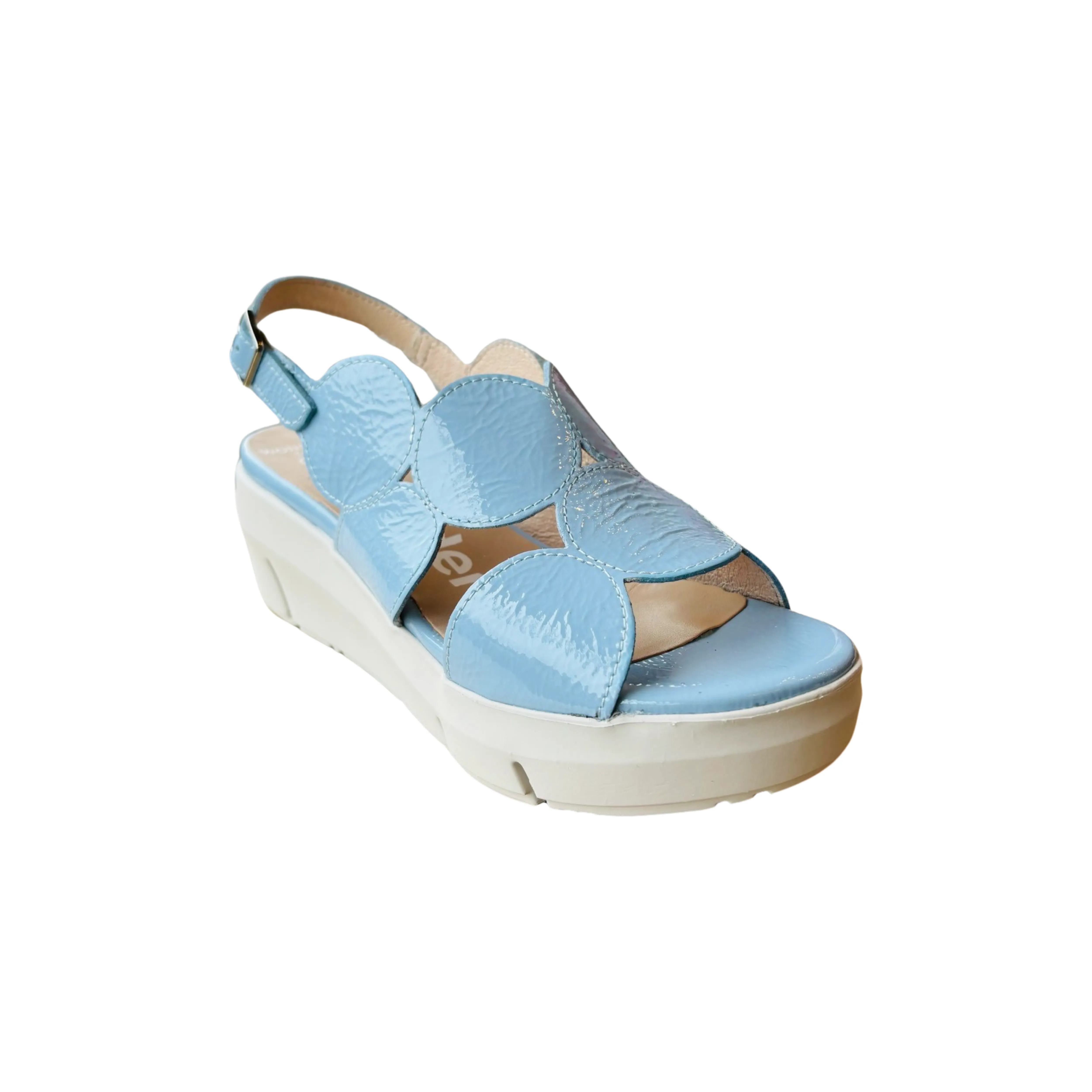 D8210 Blue Slingback Wedge