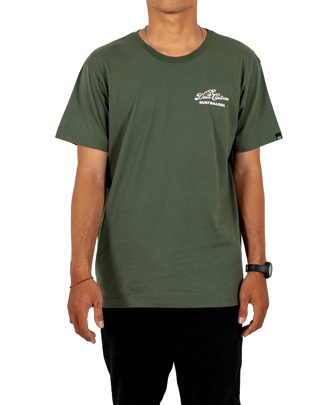 DEUS SURFBOARD CANGGU TEE OG - ZELENA