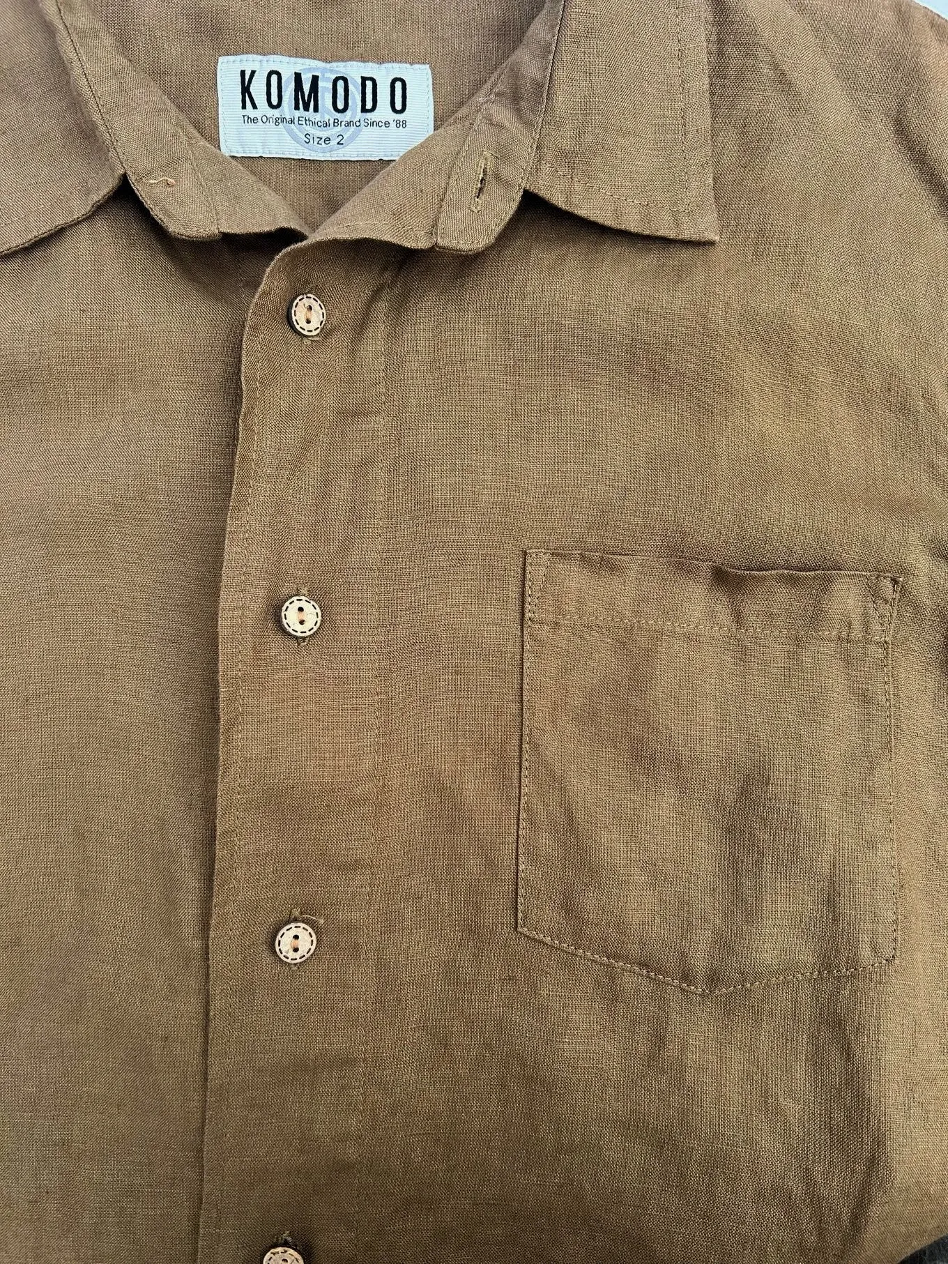 DINGWALLS - Linen Shirt Khaki