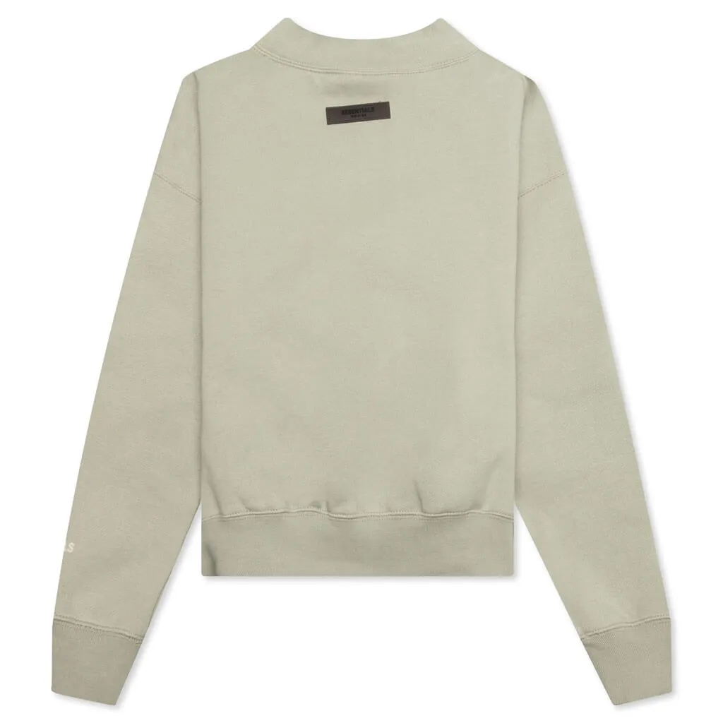 Essentials Kid's Mockneck - Seafoam