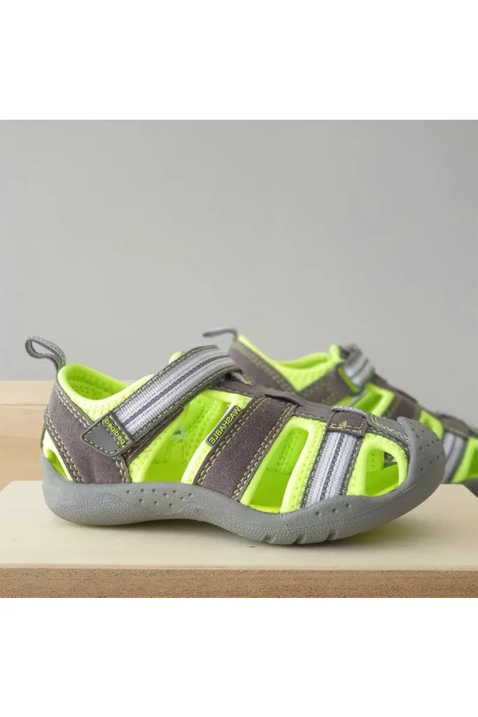 Flex Sahara Grey Lime Adventure Sandals