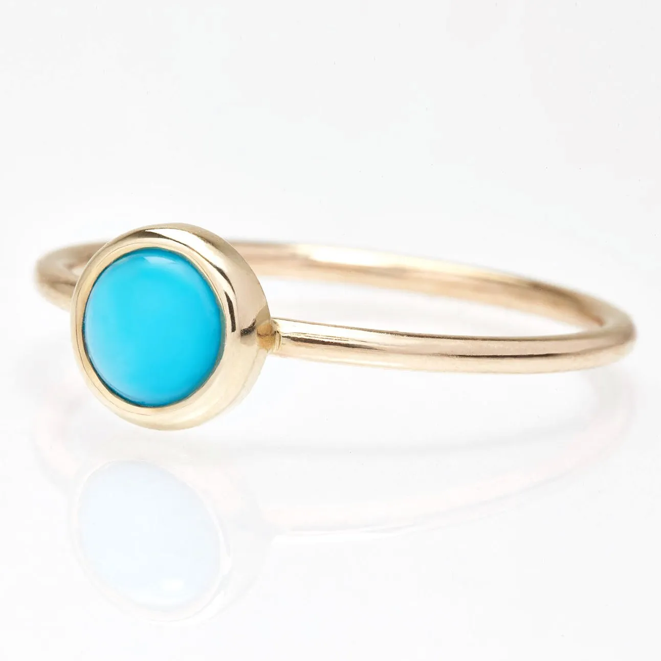 Gemstone Stacking Ring With Turquoise