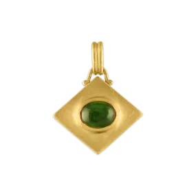 Green Tourmaline Quad Pendant