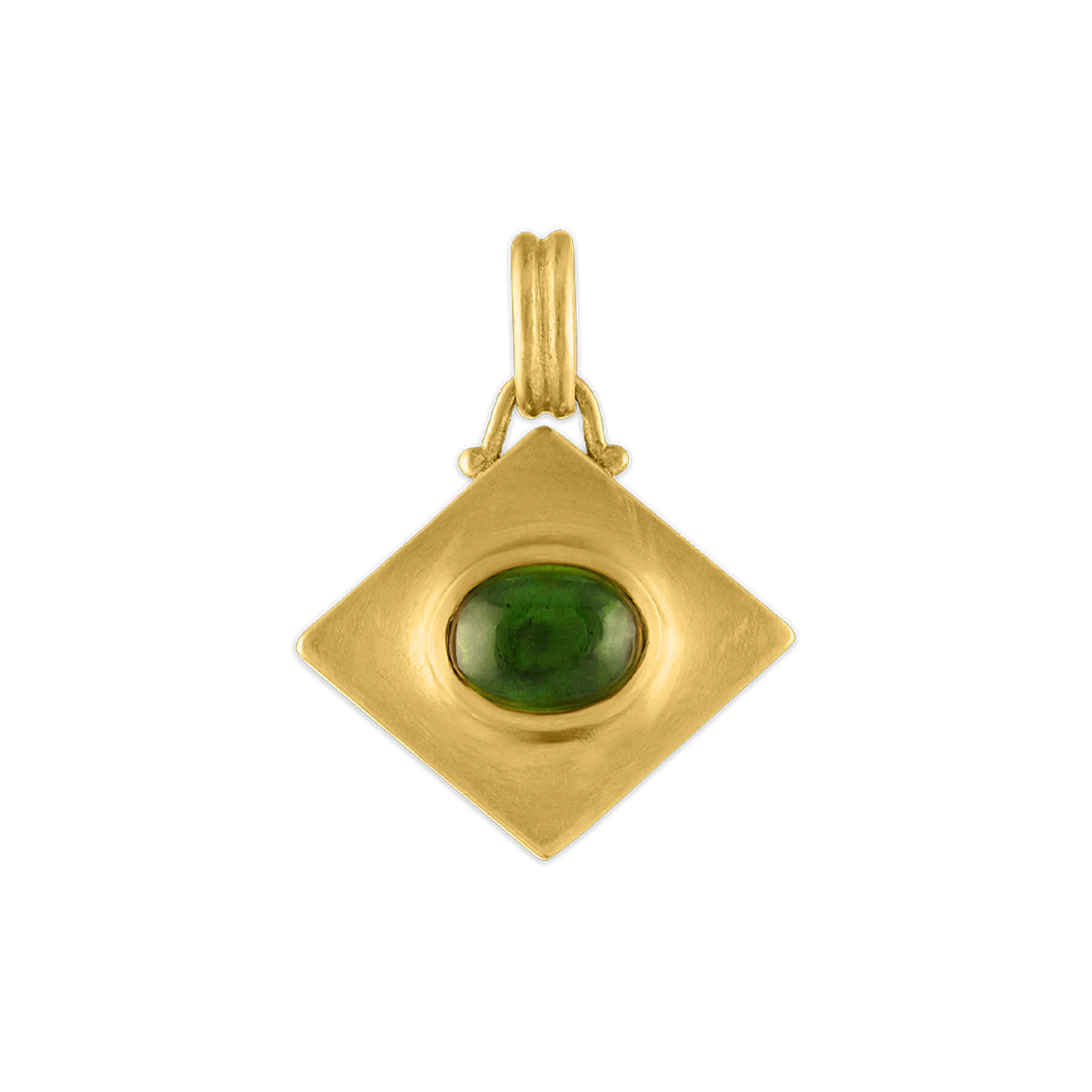 Green Tourmaline Quad Pendant