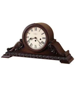 Howard Miller Newley Tambour Key Wind Chiming Mantel Clock - Americana Cherry