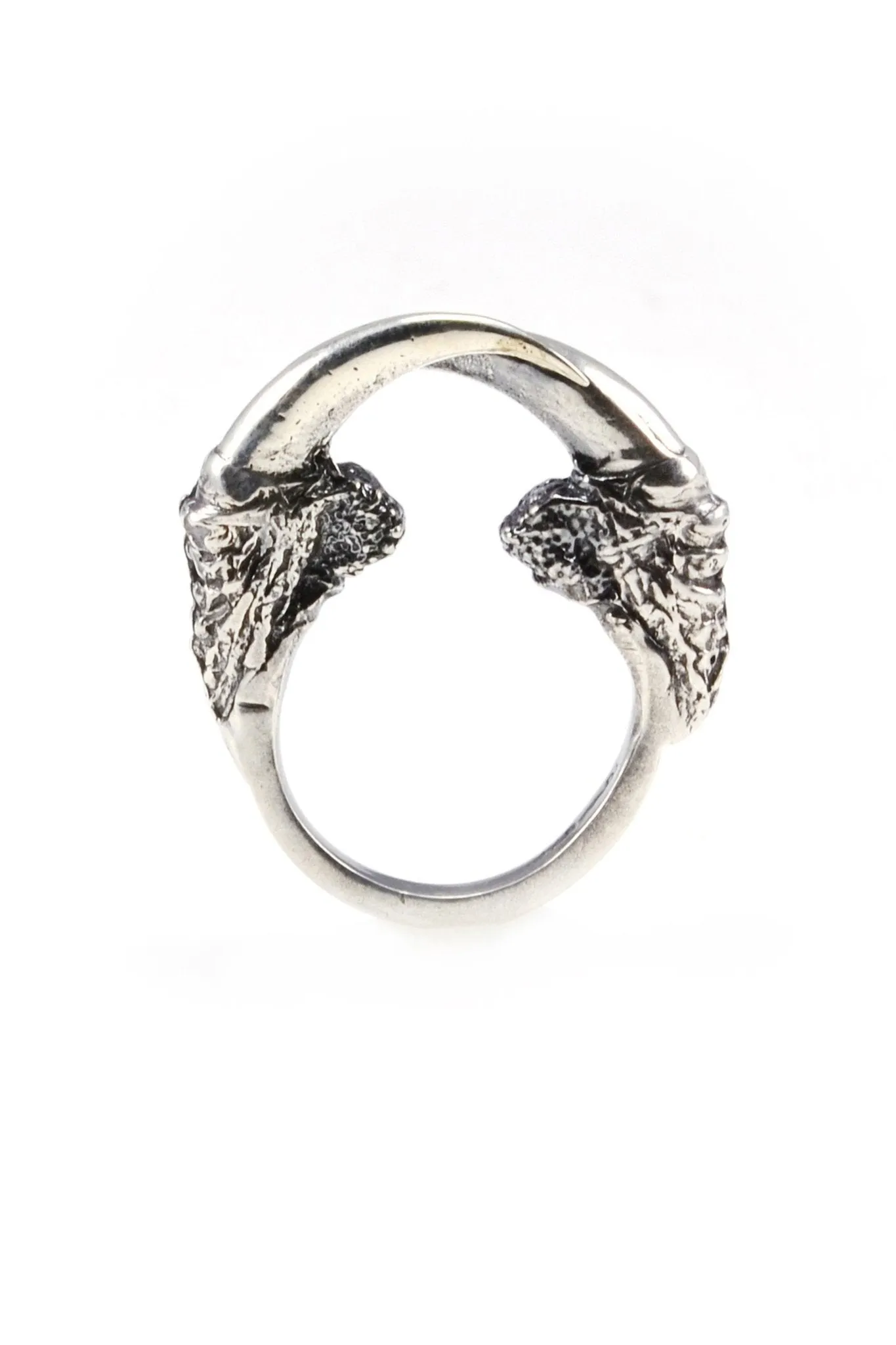 Hunted II Silver Small Talon Ring