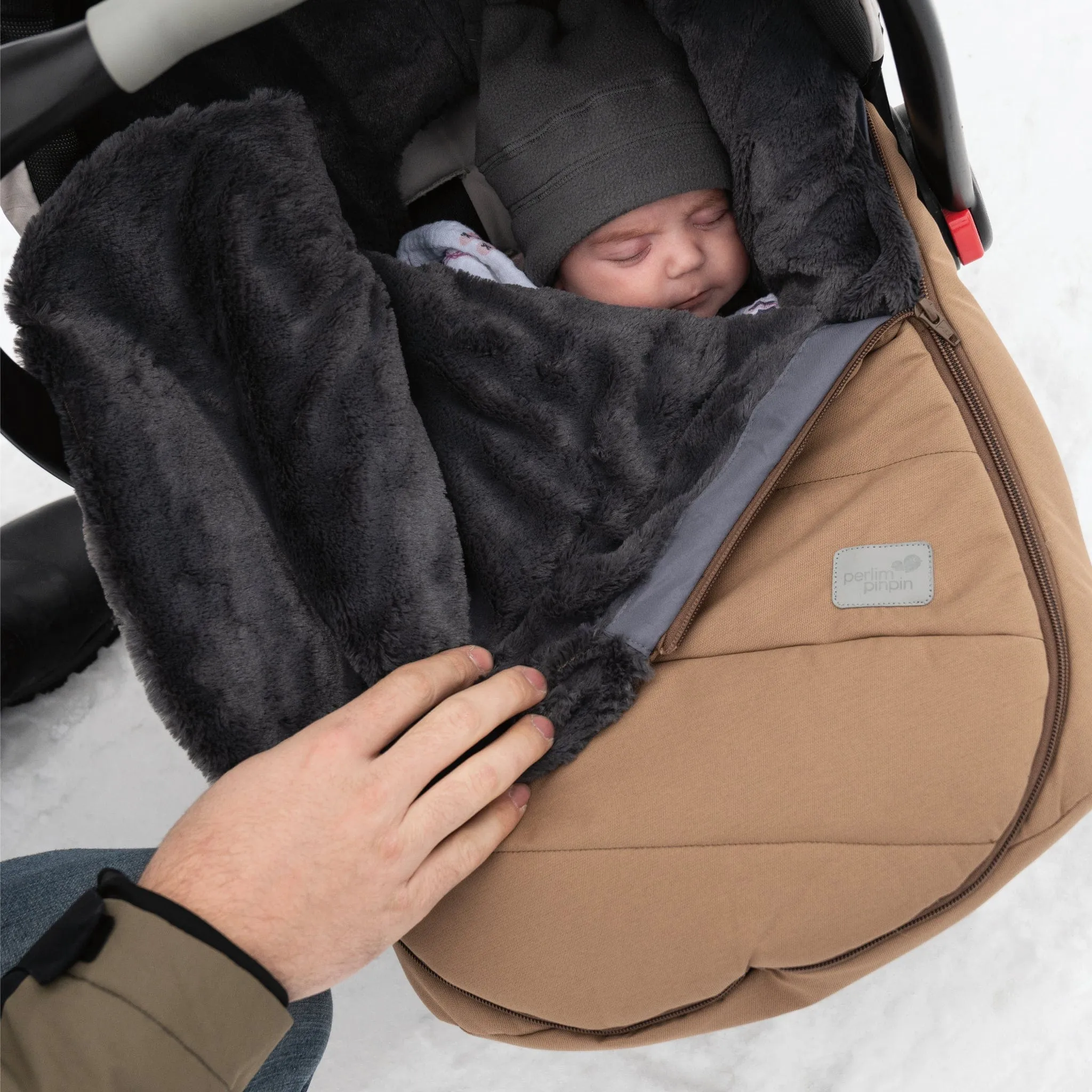 Infant winter bunting bag - Wolves