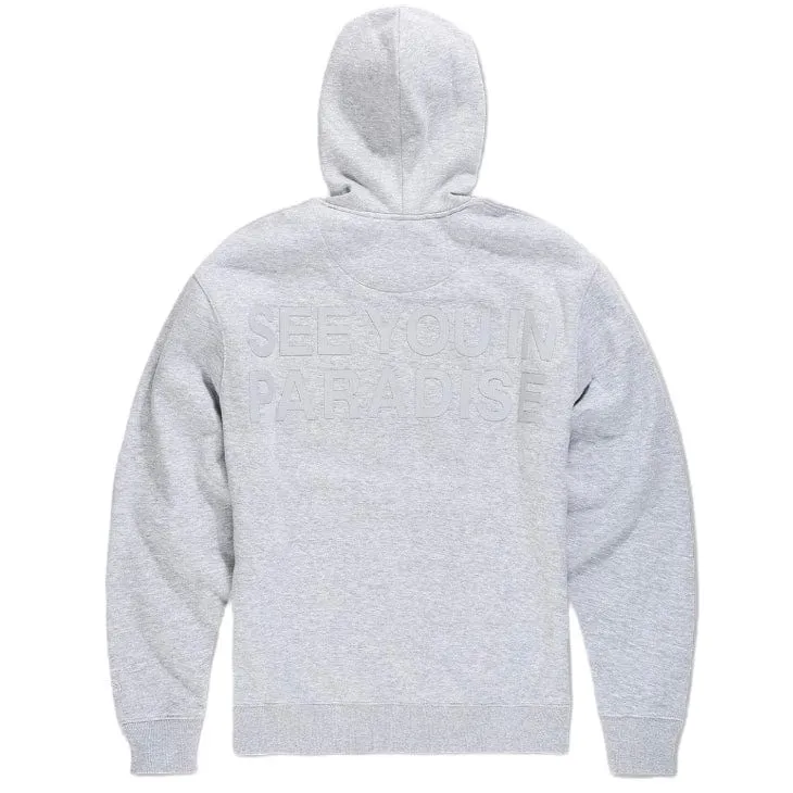 Jordan Craig Paradise Tonal Pullover Hoodie (Heather Grey) 8550H