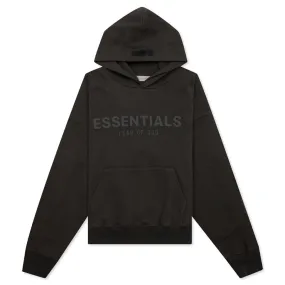 Kid's Essential Hoodie - Off Black