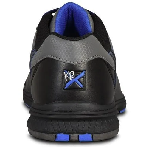 KR Strikeforce Mens Raptor Right Hand Bowling Shoes Wide Black/Royal