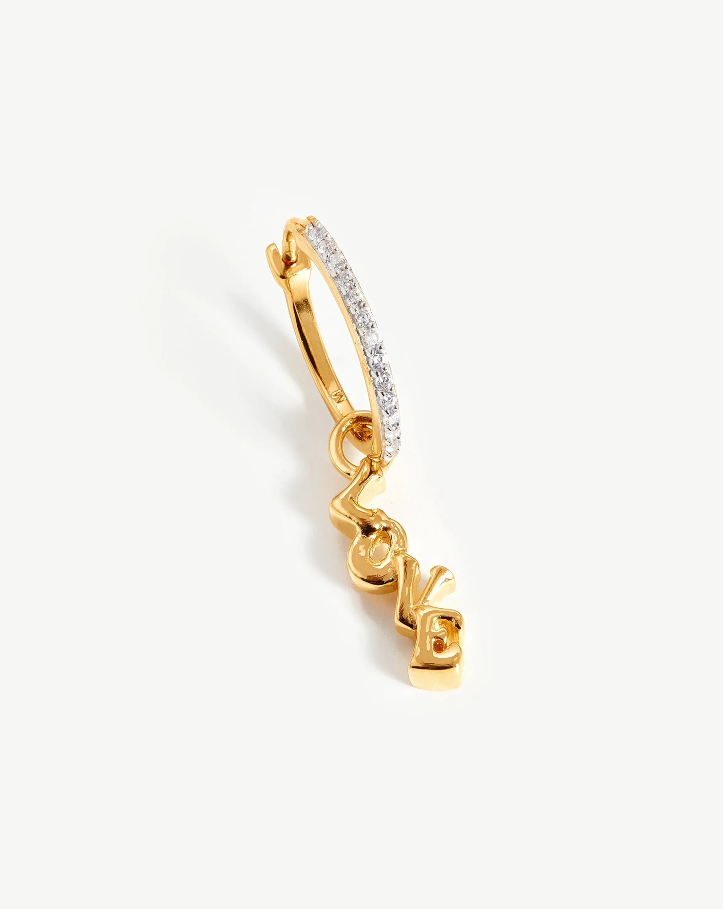 Love Pave Single Hoop Earring