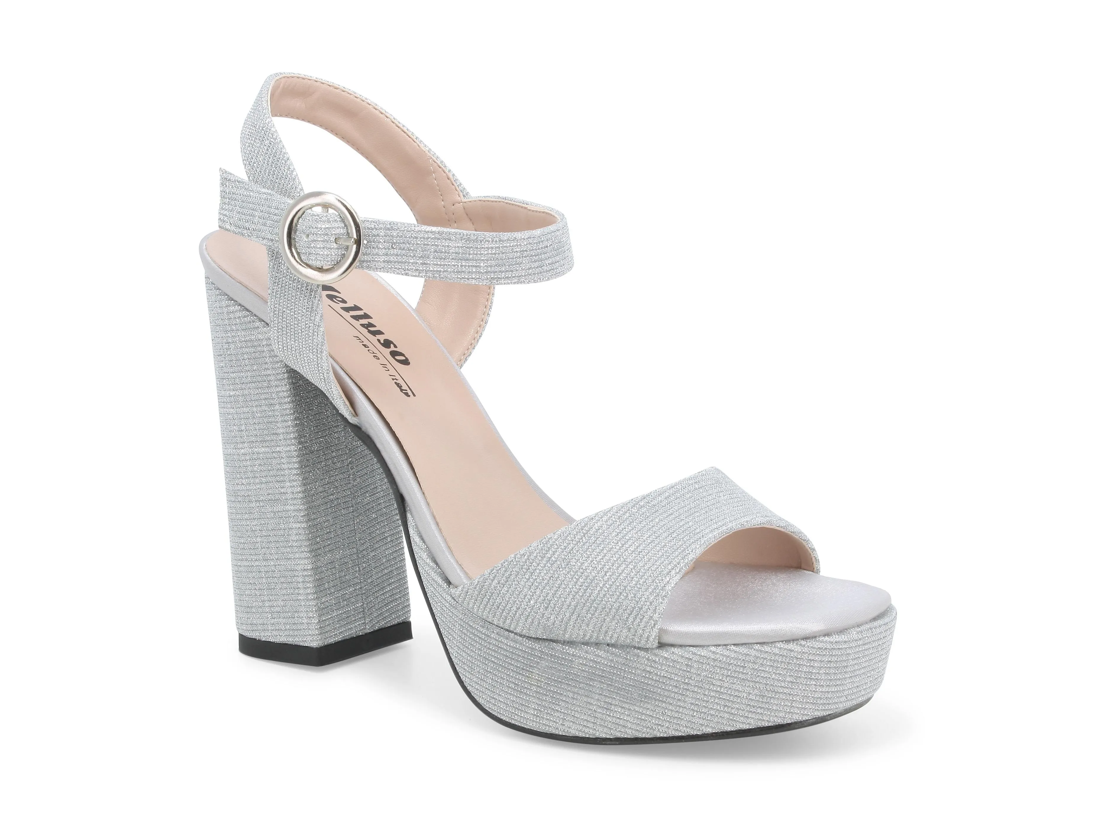 Melluso Donna Sandali Eleganti Platform Tacco Alto in Tessuto