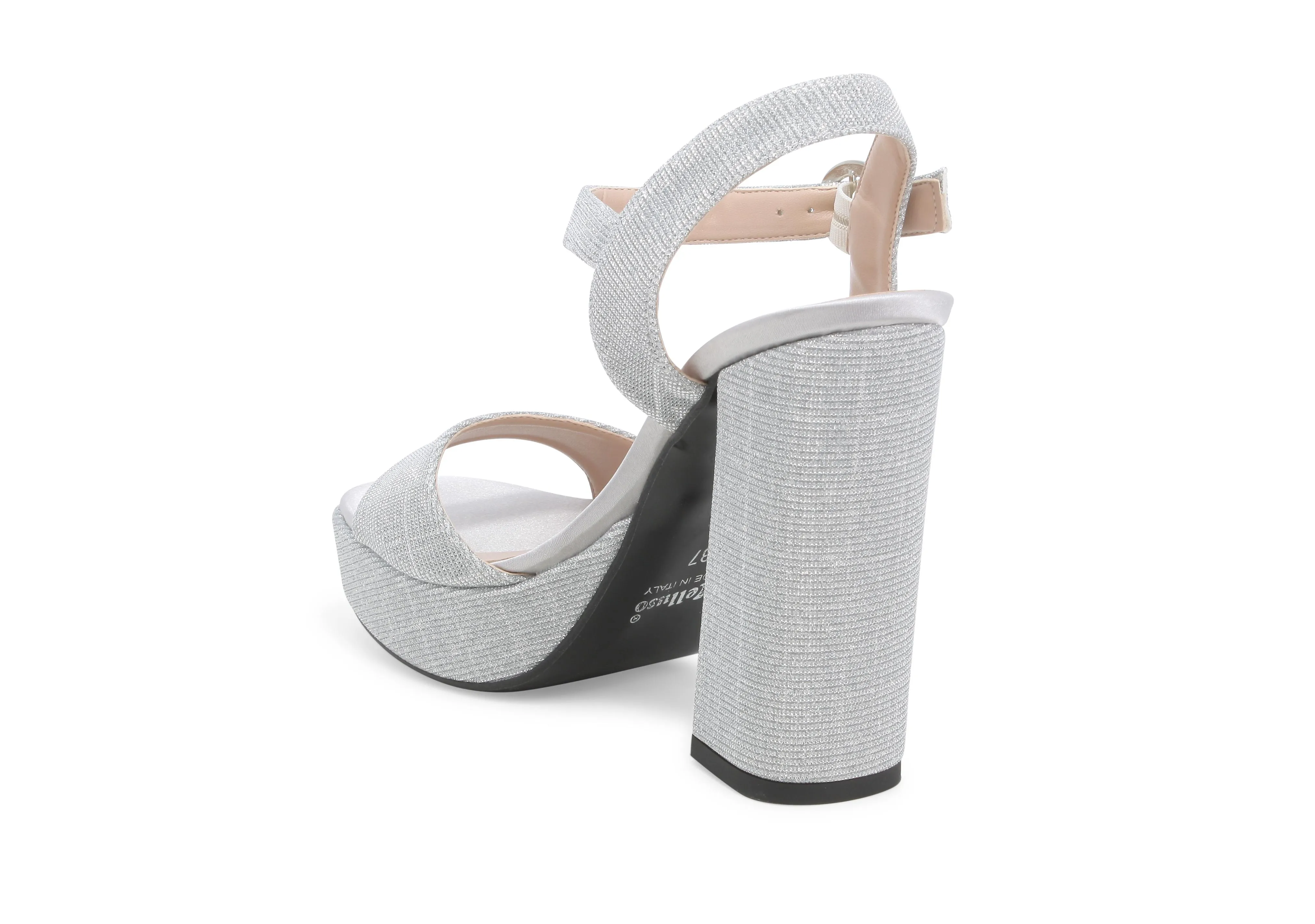 Melluso Donna Sandali Eleganti Platform Tacco Alto in Tessuto