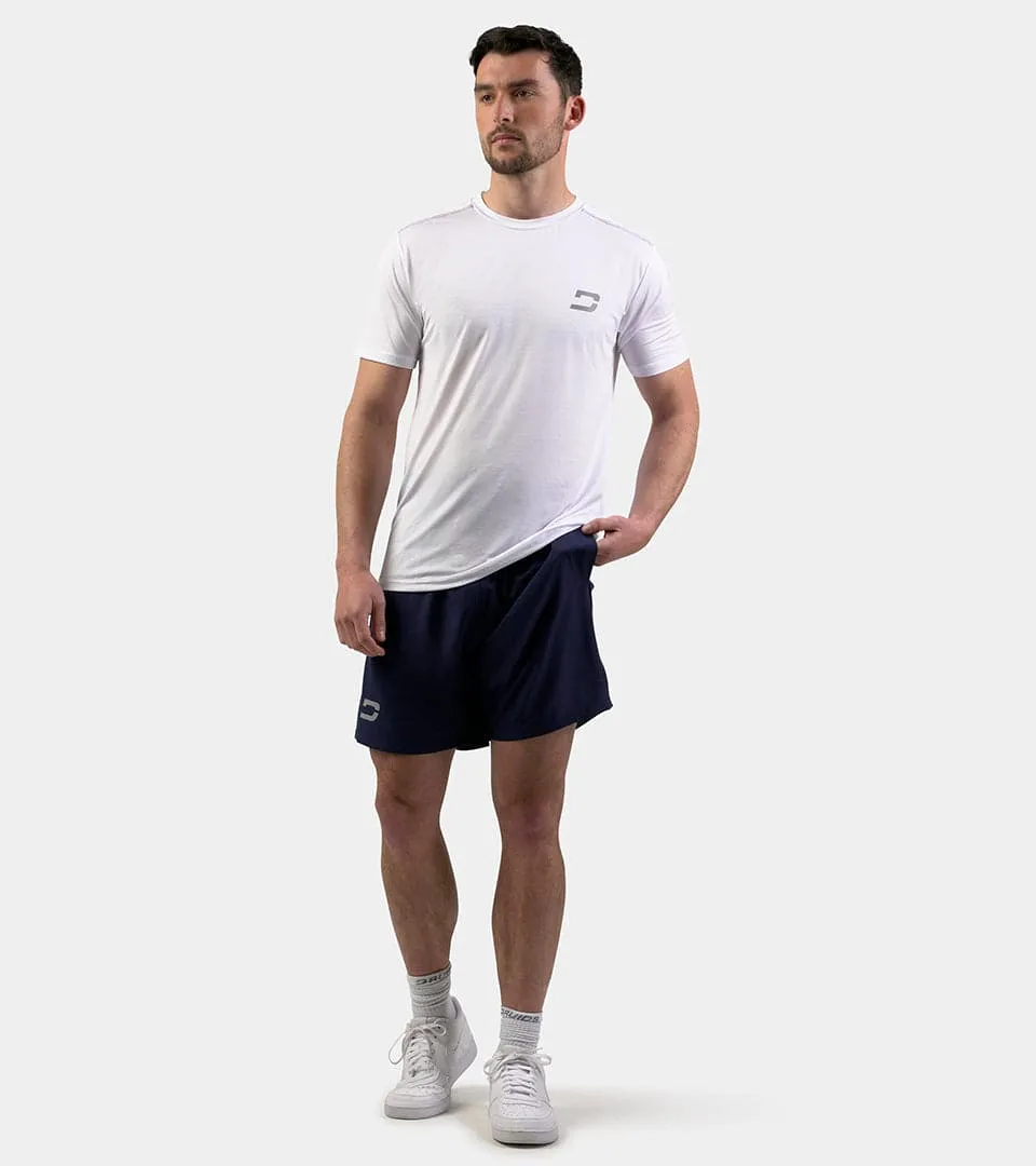 MEN'S FLEK STRETCH SPORTS T-SHIRT - WHITE