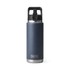 Navy 26oz Straw Water Bottle