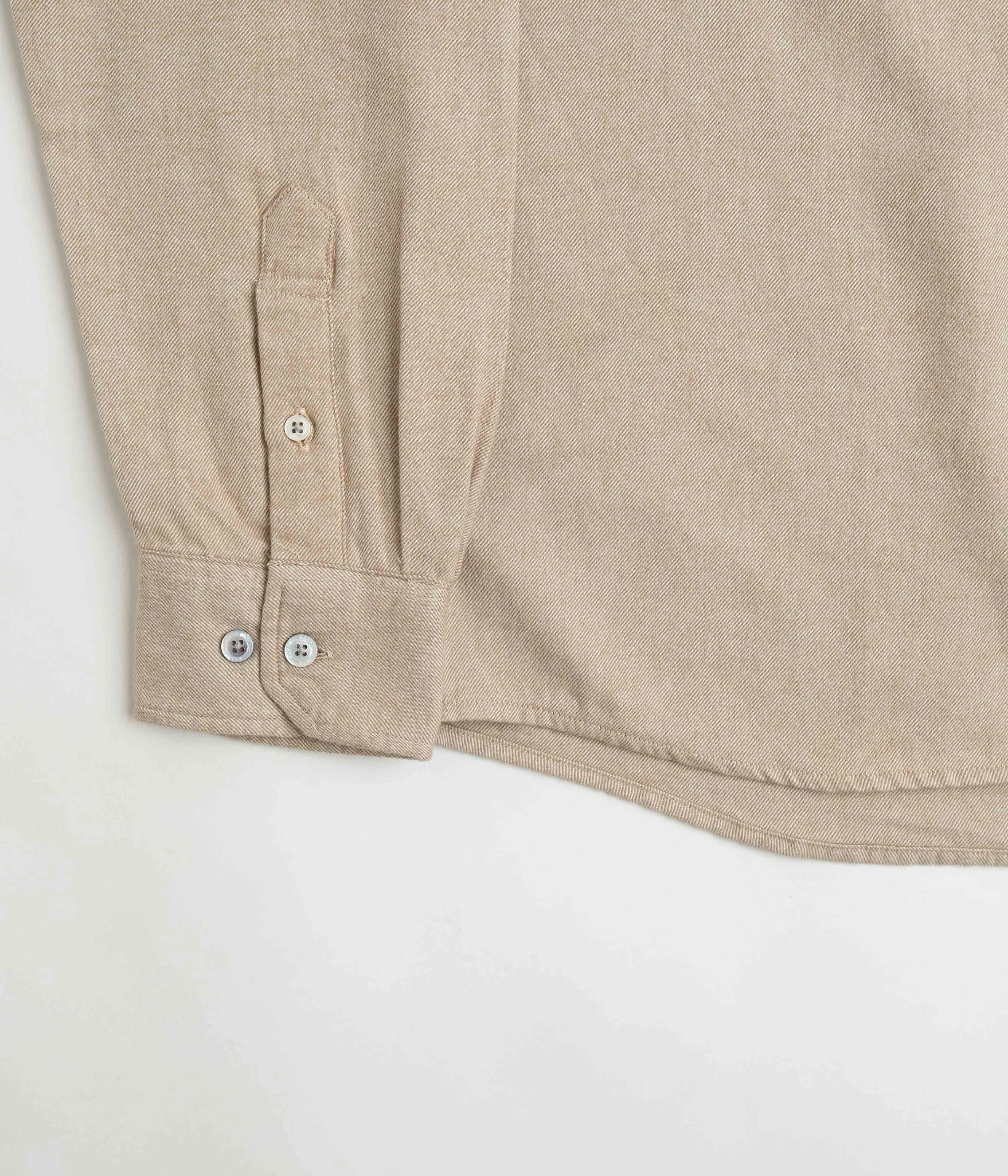 Norse Projects Anton Organic Flannel Shirt - Utility Khaki