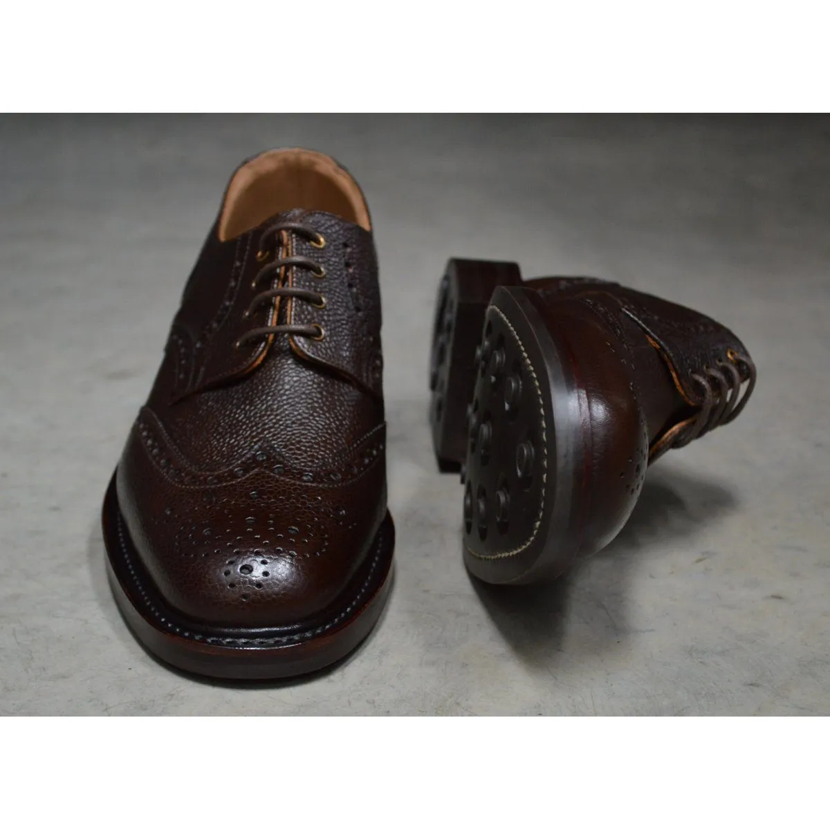 NPS WILSON Brogue Shoes - Walnut Grain with Itshide Sole