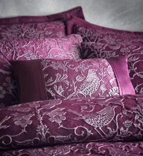 Oak Tree Filled Boudoir Cushion - Plum