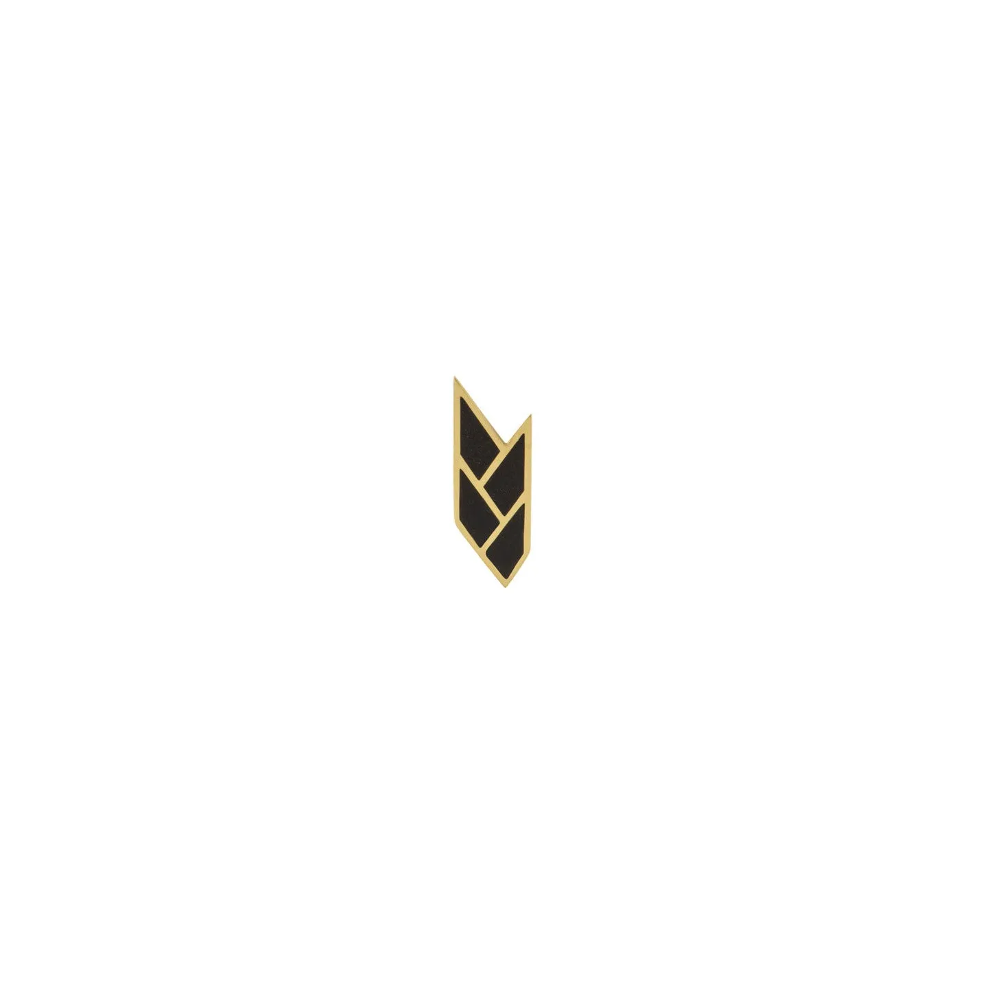 OSIRIS STUDS BLACK — 18K Gold