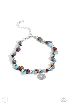 Paparazzi Lotus Landslide Multi Anklet Bracelet